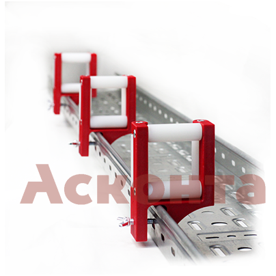 НР50 Направляющий ролик на стенку кабельного лотка для легкого кабеля, Х=50мм, Асконта